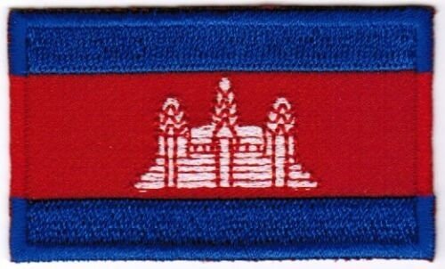 Cambodia Patch Embroidered Iron On Badge Applique Cambodian
