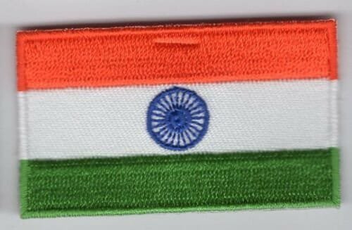 India Patch Embroidered Iron On Badge Applique