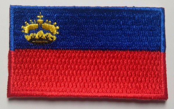 Liechtenstein Patch Embroidered Iron On Badge Applique Liechtensteiner