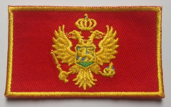 Montenegro Patch Embroidered Iron On Badge Applique Montenegrin