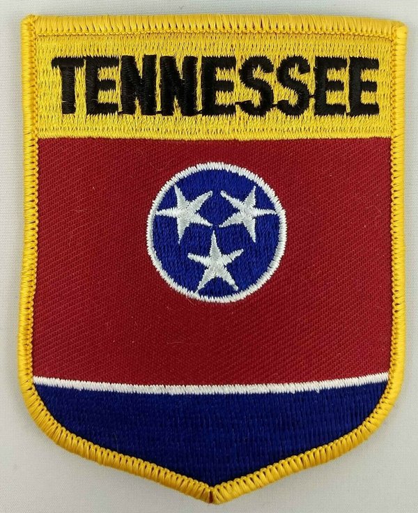 Tennessee State Shield Patch Badge Embroidered Iron On Applique USA United States of America