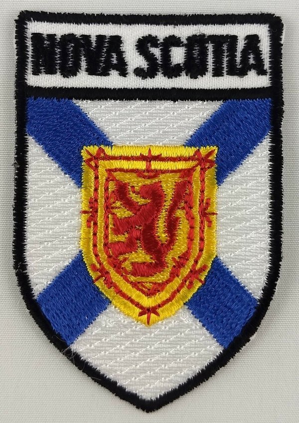 Nova Scotia Province Shield Crest Patch Badge Embroidered Iron On Sew On Canada