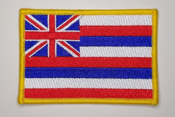Hawaii state flag patch badge embroidered iron on applique USA United States of America