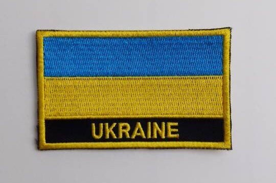 Ukraine Flag Patch Badge Embroidered Iron On Ukrainian Country Applique C/P