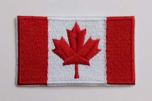 Canada Flag Patch Embroidered Iron On Applique Canadian