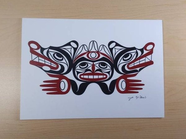 Strong Spirit by Joe Wilson Salish Artist 6"x9" Art Card