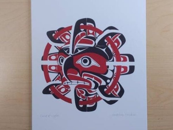 Circle of Light by Jon Erickson Gitxsan Artist 6"x9" Art Card
