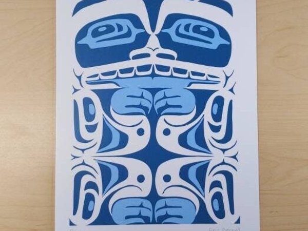 Bear by Eric Parnell Haida Artist 6"x9" Art Card