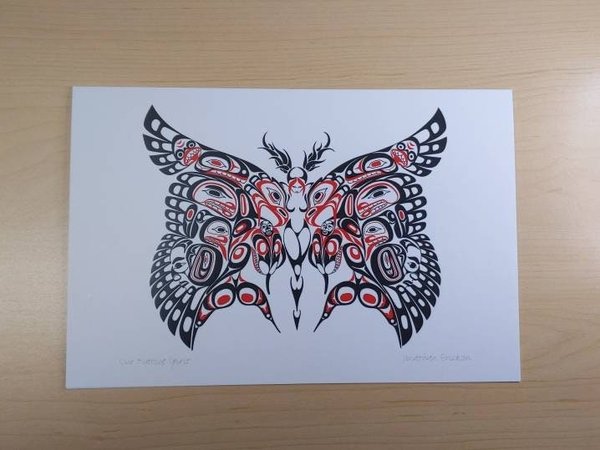 Our Native Spirit by Jon Erickson Gitxsan Artist 6"x9" Art Card