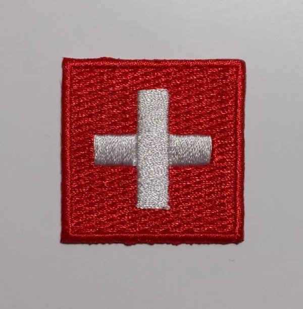 Switzerland Patch Embroidered Iron On Badge Applique Swiss