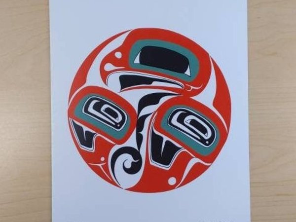 Eagle by Danny Dennis Tsimshian Artist 6"x9" Art Card No. 598