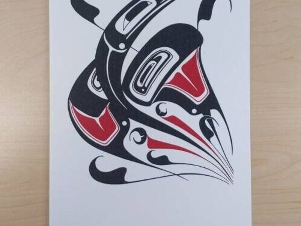 Raven by Danny Dennis Tsimshian Artist 6"x9" Art Card No. 3037