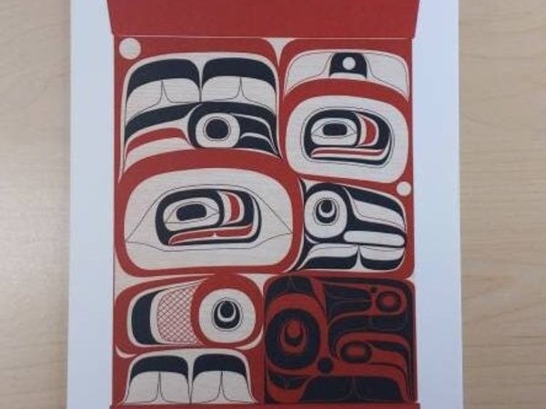Elements Within II by Rande Cook Kwakwaka'wakw Artist 6"x9" Art Card