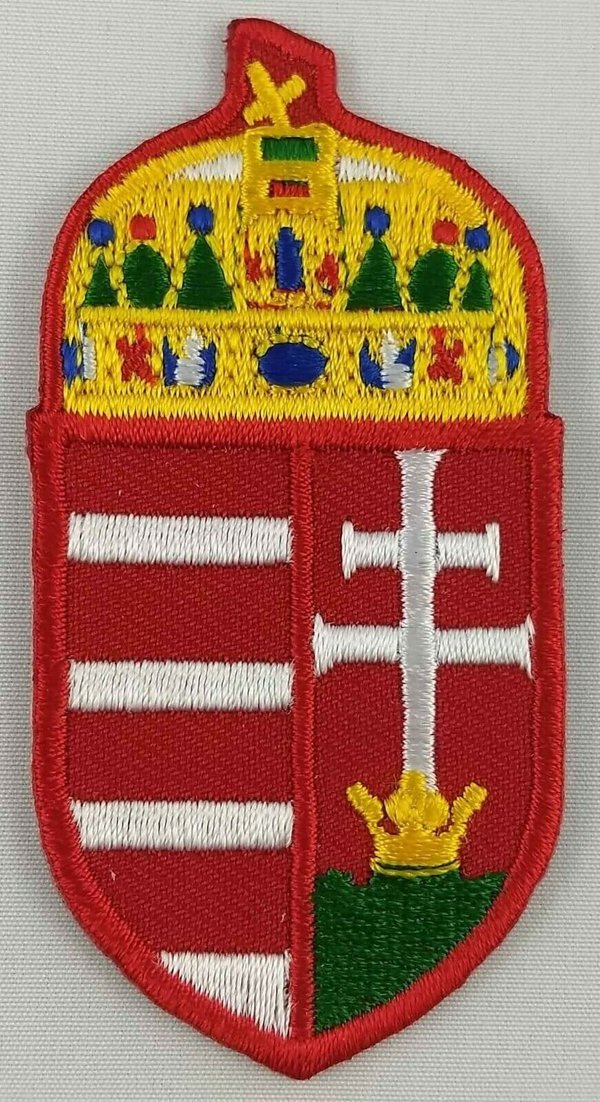 Hungary Coat of Arms patch embroidered iron on applique Hungarian